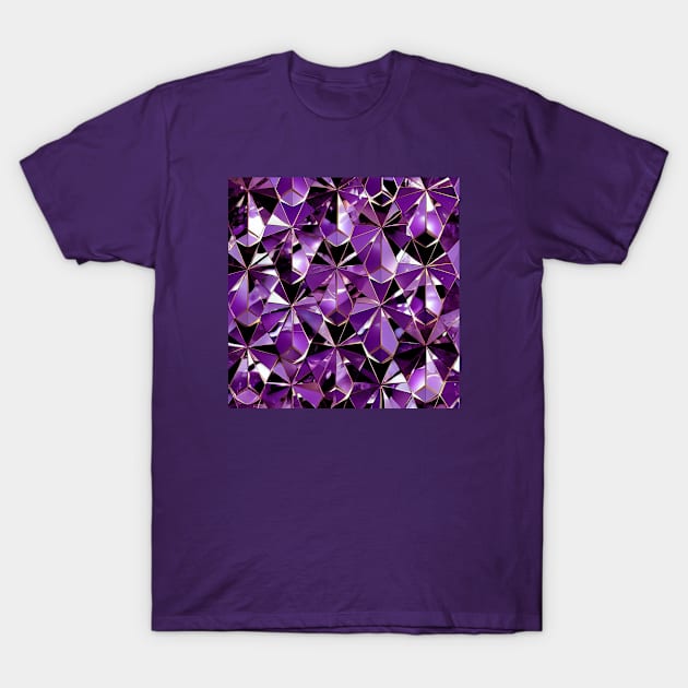 Purple Amethysts T-Shirt by etherElric